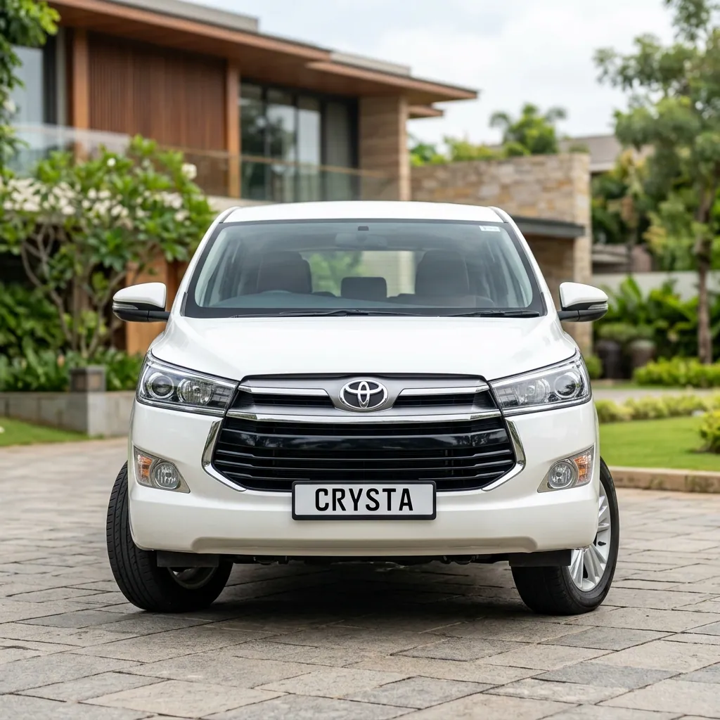 Toyota Innova Crysta Front Grille view - available for hire in Madurai