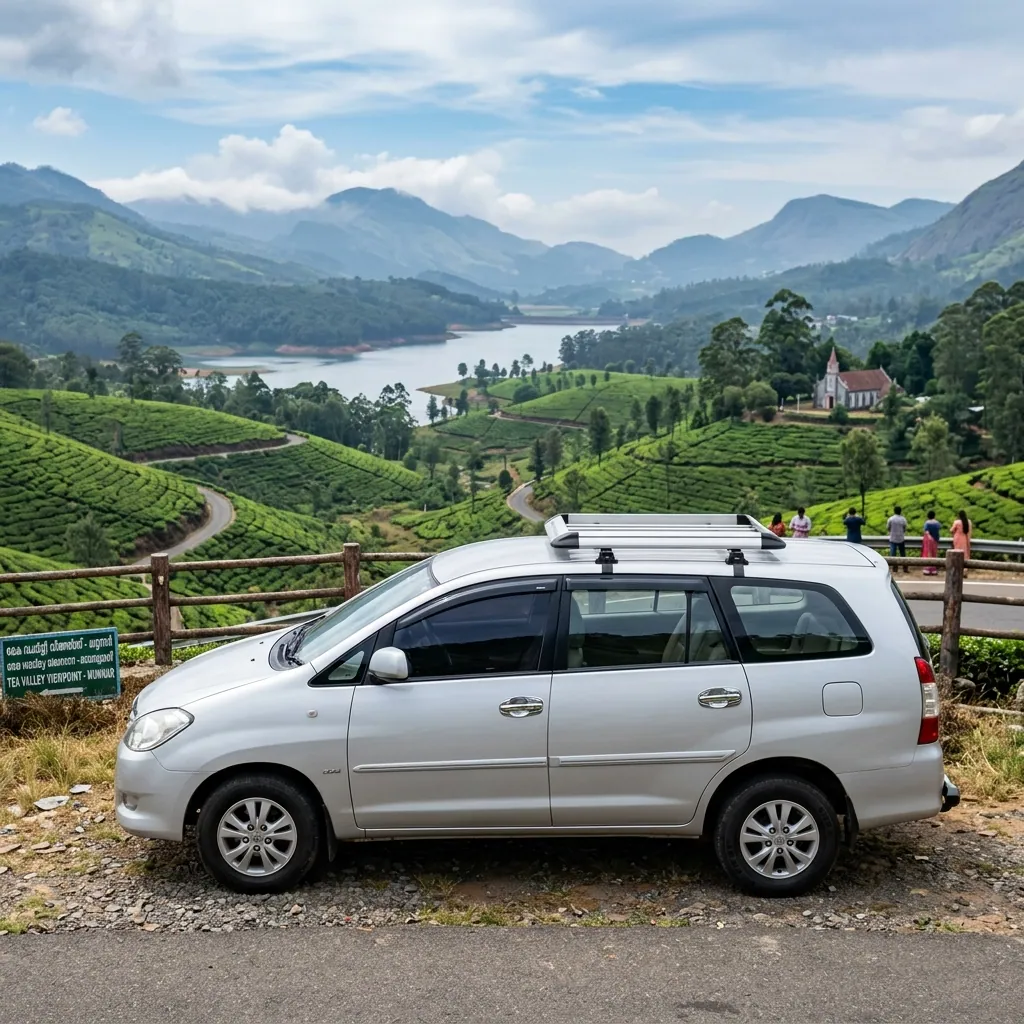 Toyota Innova Side Exterior view - available for hire in Madurai
