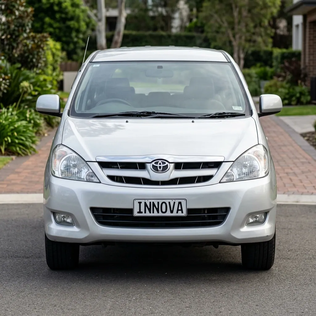 Toyota Innova Front Exterior view - available for hire in Madurai
