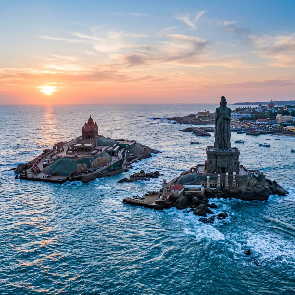 Kanyakumari Tour Package — Vivekananda Rock Memorial ferry trip