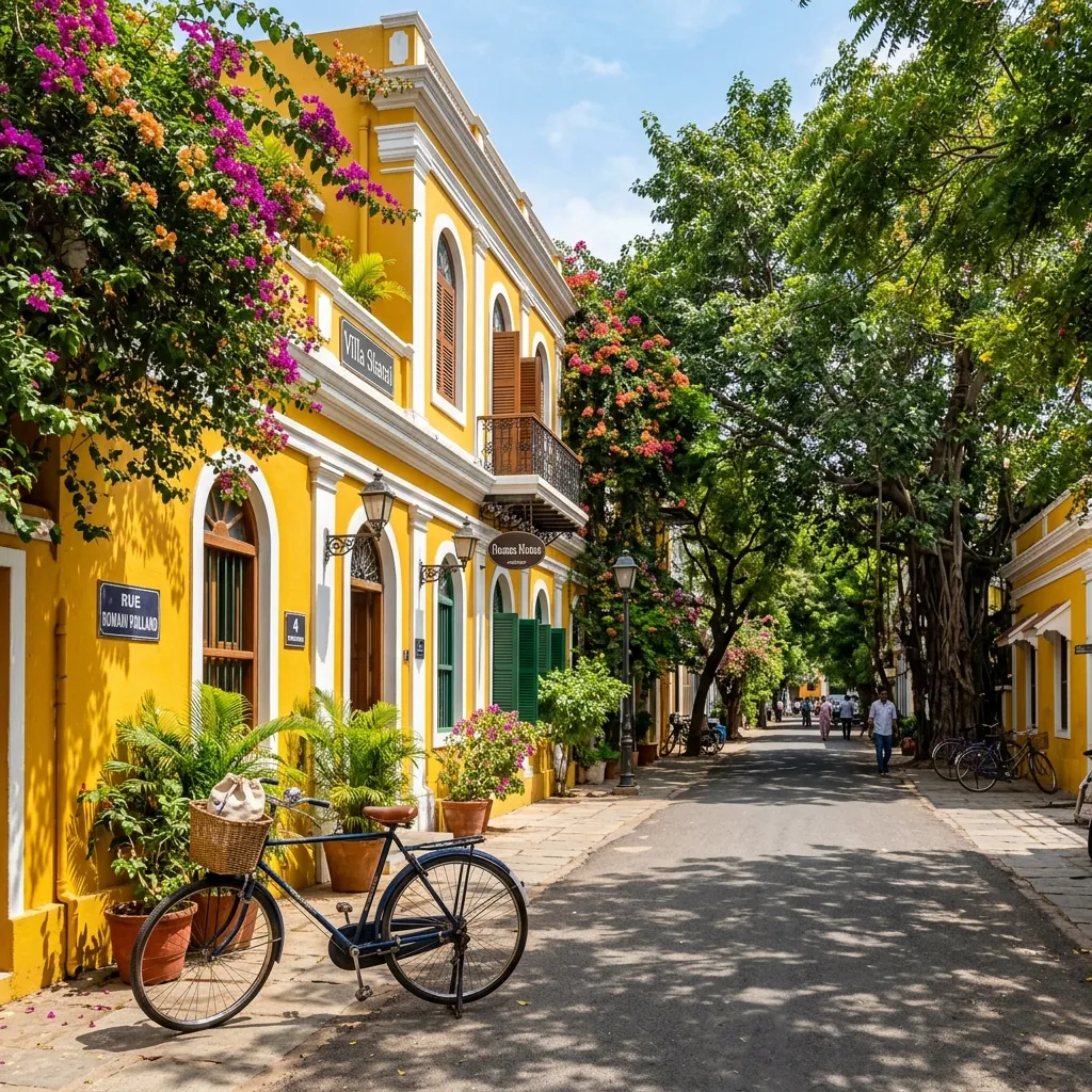 Pondicherry Tour Package — French Quarter yellow street walks