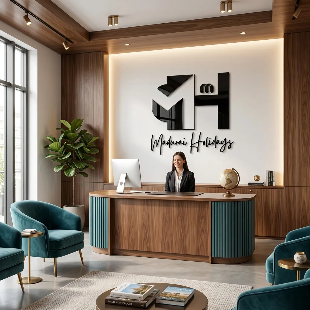 Madurai Holiday office reception desk in Koodal Nagar, Madurai